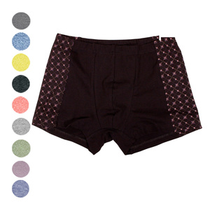 Calzoncillos bóxer de punto elástico suave para hombre, personalizados con estampado de logotipo transpirable - Product Image 2