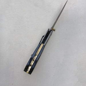 มีดพกเหล็กดามัสกัสทำมือแบบกำหนดเองจาก Burraq DIY Industrial OEM ขนาด 8 นิ้ว พร้อมปลอกหนัง ของขวัญวันครบรอบ ของขวัญสำหรับเพื่อนเจ้าบ่าว - Product Image 5