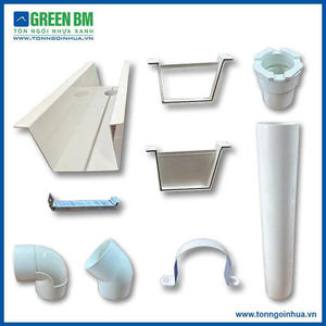 Autres matériaux de construction en plastique, gouttière moderne, gouttière de pluie en PVC moderne, système de drainage pour hôtels et résidences, léger - Product Image 2