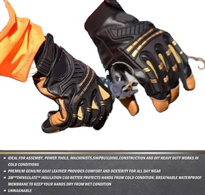 Gants résistants aux chocs de haute résistance, niveau 5, résistants aux coupures, en polyéthylène PE haute résistance pour les travailleurs du bâtiment - Product Image 3