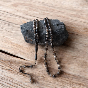 Tasbih de Cuerno de Búfalo, Tasbeeh 99, Masbaha de Cuerno, Cuentas de Oración de 7MM, Rosario de Cuentas de Cuerno, Subha de Cuerno de Búfalo, Cuentas de Oración Musulmanas - Product Image 3