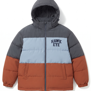 Women's Warm Hooded Puffer <b>Coat</b> <b>Waterproof</b> Canvas Winter Jacket <b>Full</b> Zip Outdoor Insulated Regular <b>Length</b> - Product Image 4