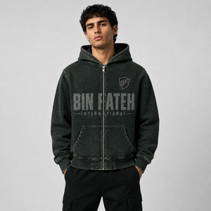 Sweat à capuche pour homme de haute qualité, coupe classique, en molleton épais respirant, délavé à l'acide, style vintage, pour l'hiver et les loisirs, en promotion - Product Image 1