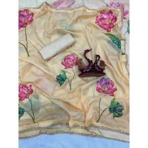 Nouvelle collection exclusive de saris floraux faits à la main, robes de demoiselles d'honneur - Product Image 2