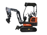 Bonne qualité Tide Mini Excavator 2 tonnes 3 tonnes 4 tonnes Petite pelleteuse hydraulique Mini Excavatrices Machine à vendre