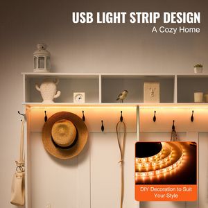 59 \ "ampio appendiabiti a LED panca ingresso 12 ganci per appendere scaffali regolabili sala albero Mudroom panca portaoggetti portiera - Product Image 4
