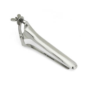 Spéculum vaginal de type Polansky en acier inoxydable 35 cm, instrument chirurgical gynécologique réutilisable, finition polie - Product Image 1