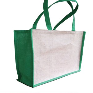 Custom Logo Jute Shopping <b>Bag</b> Eco-Friendly <b>Drawstring</b> Handled <b>Bag</b> for Supermarket Promotion <b>Canvas</b> Material with Printing - Product Image 1