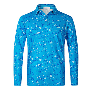 เสื้อโปโลผู้ชายทรงเข้ารูป สีพื้น ผ้าเนื้อนุ่ม ยืดหยุ่น ระบายอากาศได้ดี น้ำหนักเบา สวมใส่สบายทุกวัน คอปกคลาสสิก เสื้อโปโล - Product Image 1