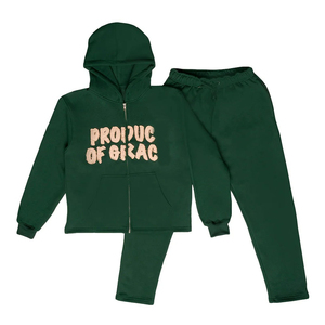 Custom Printed <b>Embroidery</b> Acid Wash Drawstring Distressed Winter Heavyweight Tracksuit 400 Grams French Terry Cotton Hoodie - Product Image 1