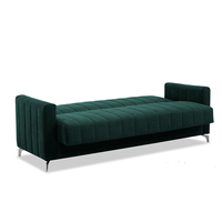 Fauteuil de salon d'hôtel luxueux et rembourré avec dossier arrondi, coussins doux et pieds en bois modernes pour la zone de réception