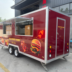 ACB Dessert Candy Cart Mobile <b>Bar</b> Truck Fast Food Truck <b>Square</b> Box Food Trailer With Full Kitchen - Product Image 3