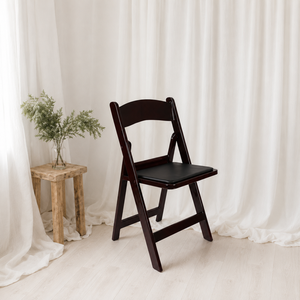 Mahogany Resin Outdoor Folding <b>Chair</b> for <b>Dining</b> Villa & Hotel Use-Comfortable Water Resistant Modern Design - Product Image 1