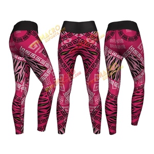 High Waist Custom Sublimation Yoga Tights for <b>Women</b> Knitted Fabric Digitally Printed Bulk <b>Leggings</b> Unique Style for Fitness Yoga - Product Image 1