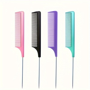 Professional Stainless Steel <b>Comb</b> Precision Mouse Tail <b>Comb</b> Smooth Hair <b>Comb</b> with Fine Teeth Needles and Metal Good Quality - Product Image 6