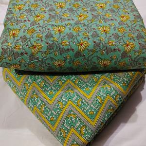 Tissu en coton 100% respirant, imprimé à la main, artisanal, héritage traditionnel de Jaipur, respectueux de l'environnement, imprimé au bloc - Product Image 2