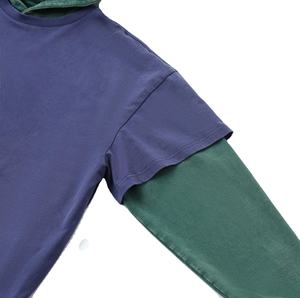 Sweat à capuche double couche pour homme, en molleton 100% coton épais, style streetwear, avec logo personnalisé, pour l'hiver - Product Image 2