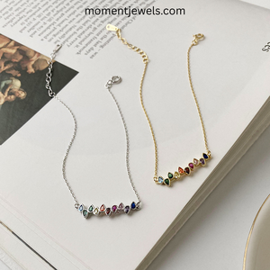 Rainbow Zircon Chain Link <b>Bracelet</b> Gold Plated 925 Sterling Silver Adjustable Charm <b>Bracelet</b> for Women Gift Party - Product Image 2