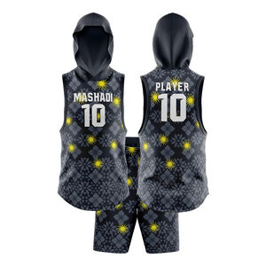 Ensemble de maillots de football personnalisables 7/7, short de flag football pour adultes, col rond imprimé par technologie de sublimation personnalisée - Product Image 1