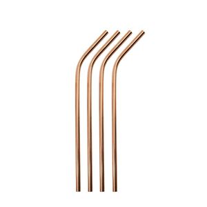 Handmade Copper Metal Bent <b>Straws</b> <b>Reusable</b> Beverage Drinking <b>Straw</b> Set for Home Bar Party and Restaurant Accessories - Product Image 5