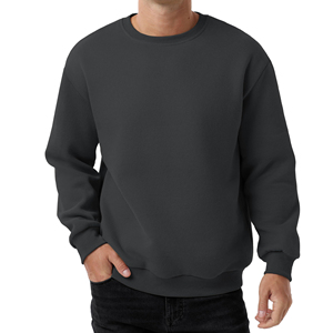 Sudadera Personalizada de Gran Tamaño con Cuello Redondo, Felpa de Algodón, Hombros Caídos, Sudadera Moderna con Logotipo Personalizable 2026 - Product Image 3