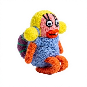 Poupées animales traditionnelles en tricot, faites à la main, en laine écologique, taille personnalisée, petite décoration murale de Noël pour l'intérieur - Product Image 3