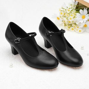 Zapatos de Baile Baifa con Tira Plana en T de Microfibra para Mujer, para Bailes de Salón, Salsa, Tango, Bodas, Flamenco y Bailes Latinos - Product Image 3