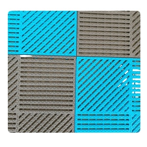 แผ่นรองพื้นแบบมีร่องระบายน้ำ ขนาด 12" x 12" กันลื่น สำหรับห้องอาบน้ำ สระว่ายน้ำ และปูพื้น - Product Image 6