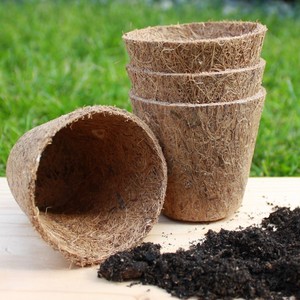 Natural coco fiber pots eco friendly gardening <b>plant</b> nursery pot coconut fiber seedling <b>baskets</b> - Product Image 6