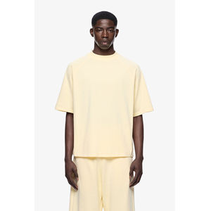 Camiseta Casual para Hombre, Color Beige, Corte Regular, 100% Algodón, Transpirable, Ecológica, con Mangas Regulares - Product Image 1