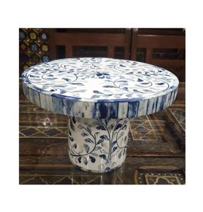 Présentoir à gâteaux et desserts en os incrusté, motif géométrique, plateau de service pour cupcakes et chocolats, idéal pour boulangerie, mariage et décoration de fête - Product Image 4