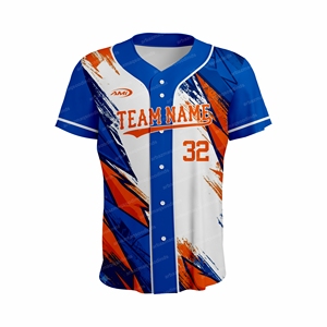 Camiseta de Béisbol Sublimada Personalizada con Nombre del Equipo, Secado Rápido, Poliéster, Unisex, Manga Corta, Todas las Temporadas, Corte Regular - Product Image 2