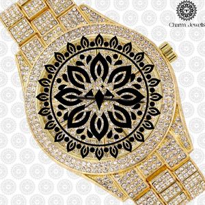 Montre de luxe pour homme Charm Jewells en acier inoxydable, boîtier carré de 40 mm, cadran analogique, cristal saphir, mouvement mécanique 10 - Product Image 1