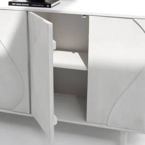 Aparador de Madera Vandana Falcon Flux con Elegante Almacenamiento para Interiores de Hogares Modernos y con Estilo - Product Image 3