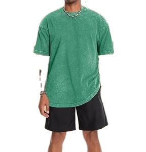 High Quality Custom Hot Selling Oversized Drop Shoulder T-Shirts Breathable Organic 100% Cotton Hip Hop Loose Fit <b>Tshirt</b> - Product Image 4