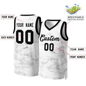 เสื้อบาสเก็ตบอลแบบซับลิเมชั่นสั่งทำพิเศษ สำหรับผู้ใหญ่ แบบไม่มีแขน คอวี ผ้าตาข่าย ระบายอากาศได้ดี พิมพ์ชื่อและหมายเลขตามแบบที่ต้องการ - Product Image 2