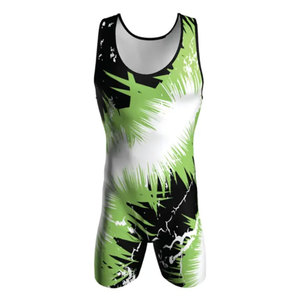 Combinaison de lutte personnalisée pour homme adulte, légère, en spandex/polyester, séchage rapide, respirante, tissu 220g - Product Image 1