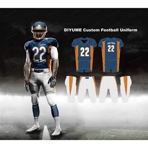 Uniforme de Fútbol Americano Personalizado Unisex para Adultos y Jóvenes, Ropa de Fútbol Americano Personalizada - Incluye Camiseta y Pantalones Talla XL con Nombre del Equipo - Product Image 3