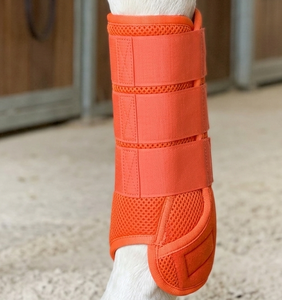 Equestrian Premium Quality Horse Travel / Sports Boot Loop Fabric, Neoprene Padded, 4 Way Liacra Lining and <b>Velcro</b> <b>Strap</b> - Product Image 1