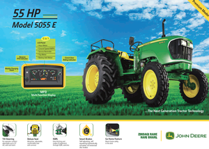 Tracteur utilitaire 5055E 4x4 robuste de 55 CV, 2400 tr/min, 3 cylindres, refroidissement par liquide FIP, avec réservoir de trop-plein, turbocompressé - Product Image 5