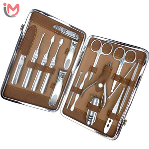 Ensemble d'instruments professionnels de luxe personnalisés pour le soin des ongles, kit de manucure et pédicure, pour adolescents, portable, utilisation à domicile ou en salon, acier durable, OEM - Product Image 1
