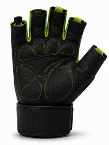 Custom Logo Unisex Leather Fitness Gloves <b>Half</b> Finger Weight Lifting Non <b>Slip</b> Breathable Gym Training 0.5kg Fasten Closure Box - Product Image 2