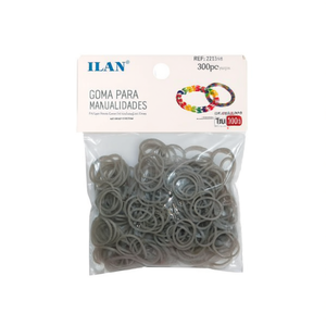 Ilan Goma Manualidades Grigio 300 pezzi per lavori artigianali - Product Image 1