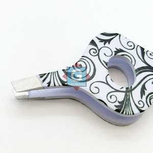Pince à épiler pour sourcils en acier inoxydable de haute qualité, design personnalisé, avec pointe inclinée pour l'épilation des sourcils - Product Image 4
