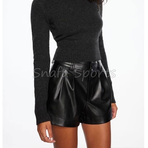 100% <b>Leather</b> made <b>shorts</b> Custom Logo printed Fighting Wear <b>Women</b> <b>Leather</b> <b>Shorts</b> <b>for</b> Sale in Affordable price - Product Image 4