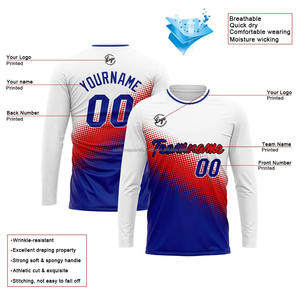 T-shirts à sublimation à manches longues, vêtements personnalisés, commandes en gros personnalisées, prix de gros bon marché, livraison rapide - Product Image 2