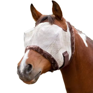 Nouvel Arrivage Voile anti-mouches pour cheval en acier inoxydable et PVC, Bonnet de protection pour les oreilles, Filet, Chapeau, Capuche, Masque et Voile – Équipement équestre essentiel - Product Image 2