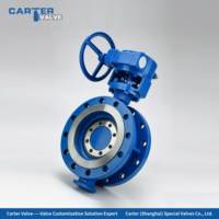 Vanne papillon triple offset à siège métallique, en alliage WCB/SS304/316, à brides, type Wafer, zéro fuite, pour pipeline pétrole et gaz, manuelle ou pneumatique, API609