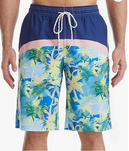 <b>Mens</b> Printed Board Shorts Quick Dry Drawstring Casual Swim <b>Trunks</b> with Pockets Multicolor Pattern Mid Waist Short Length - Product Image 4