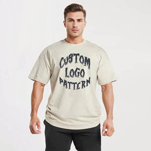 Camiseta de Manga Corta para Hombre con Logotipo Personalizado, Cuello Redondo, Estilo Casual, Tejido de Punto, Corte Regular, 100% Algodón Transpirable, Estampado Frontal - Product Image 1